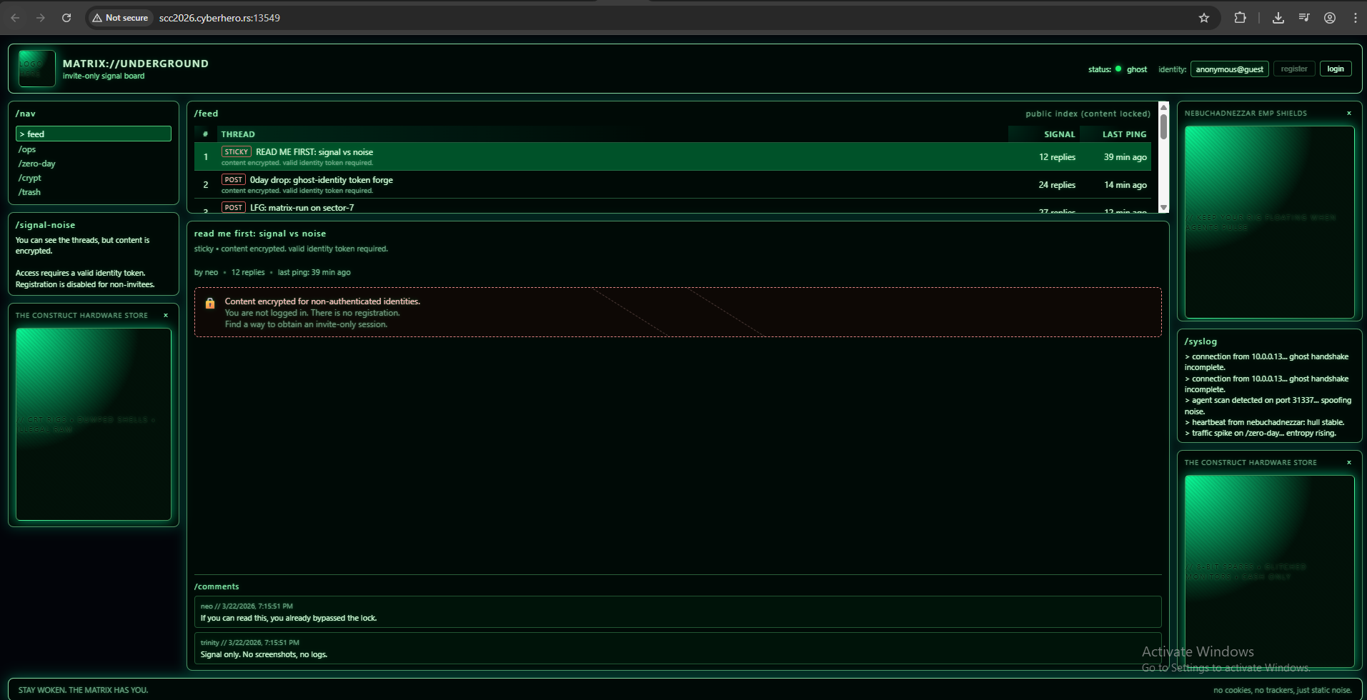 Challenge Page